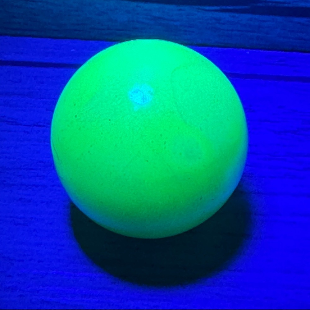 Burmese Uranium 1" Shooter Marble Vintage